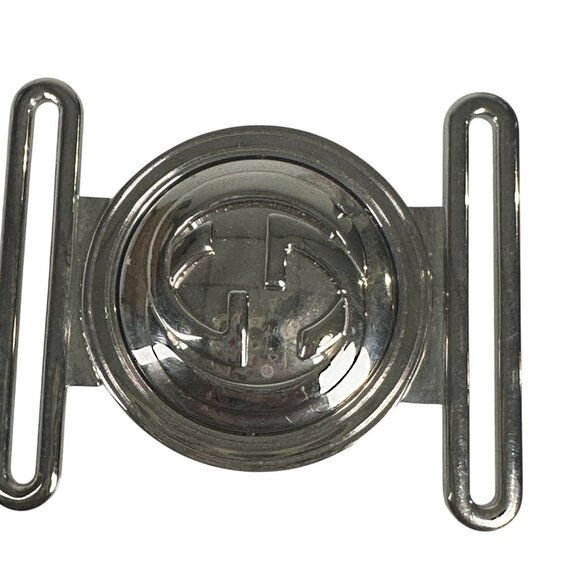 Gucci Interlocking Belt Buckle Silver - Picture 1 of 9